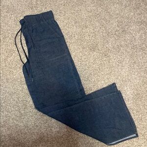 Evereve Navy Flare & Wide Leg Jeans
